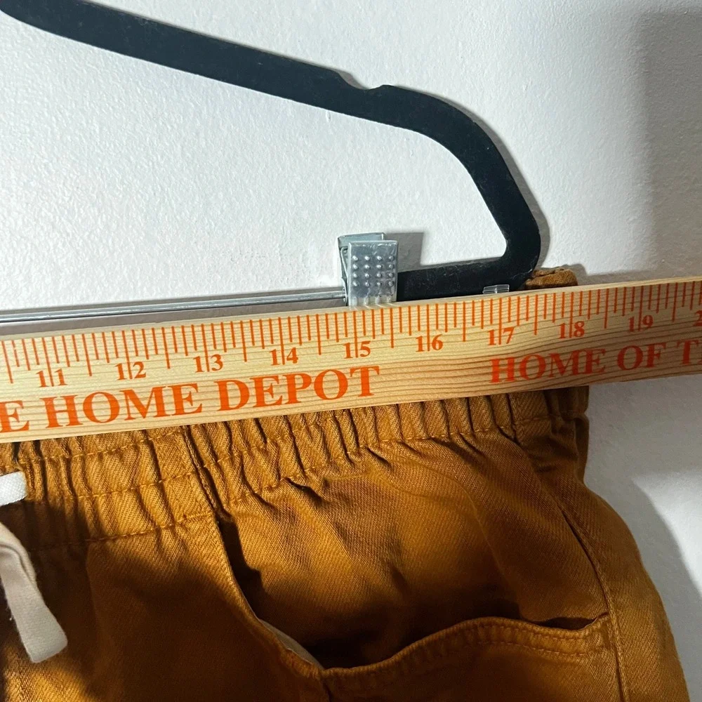 100% Cotton Shorts Womens XL Mustard Orange